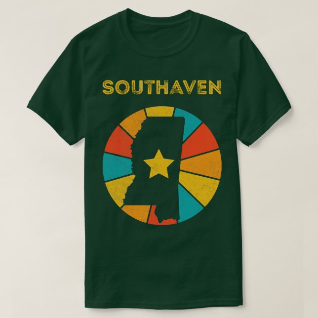 Southaven Mississippi Vintage Distressed Souvenir  T-Shirt (Design Front)