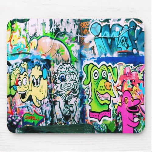 Southbank Skatepark Graffiti Mousepad