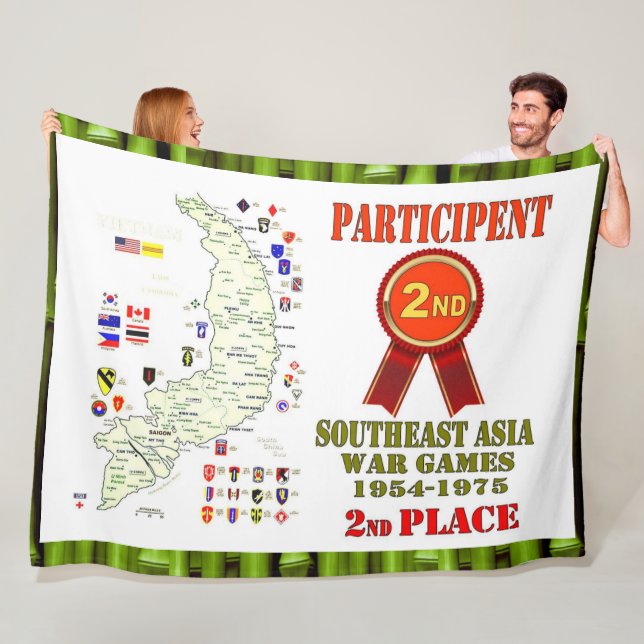 SOUTHEAST ASIA WAR GAMES 2nd PLACE Fleece Blanket (In Situ)