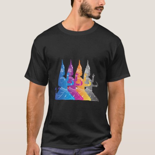 Southeast Asian Colorful Traditional Dance Thailan T_Shirt