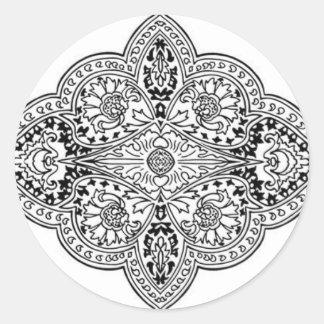 Southeast Asian Design 2 Classic Round Sticker
