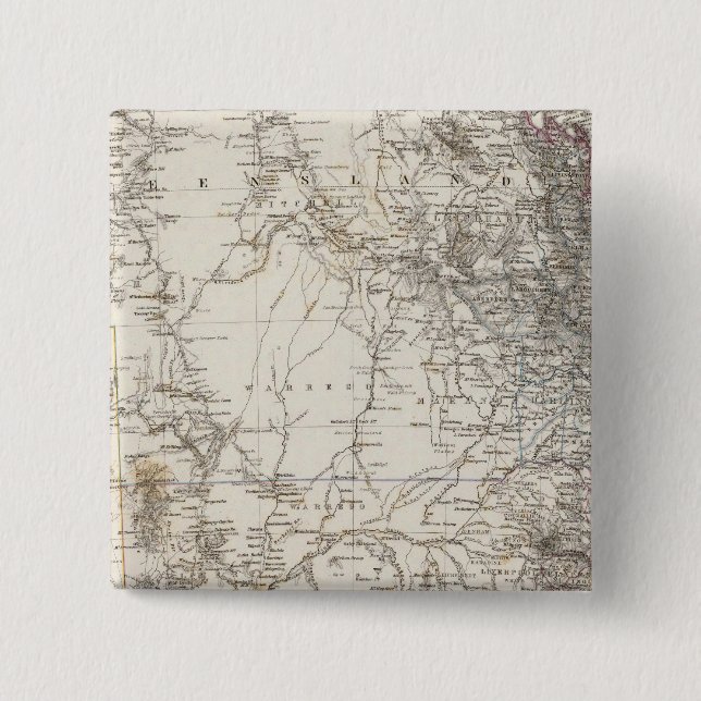 Southeast Australia Map Button (Front)