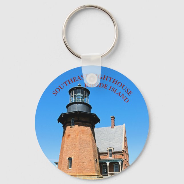 Southeast Lighthouse, Block Island RI Keychain (Front)
