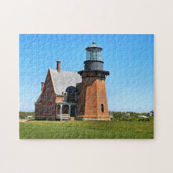 Southeast Lighthouse  Block Island Ri Puzzle by LighthouseGuy at Zazzle