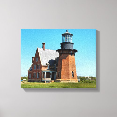 Southeast Lighthouse Block Island Wrapped Canvas