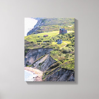 Southeast Lighthouse, Block Island Wrapped Canvas Print