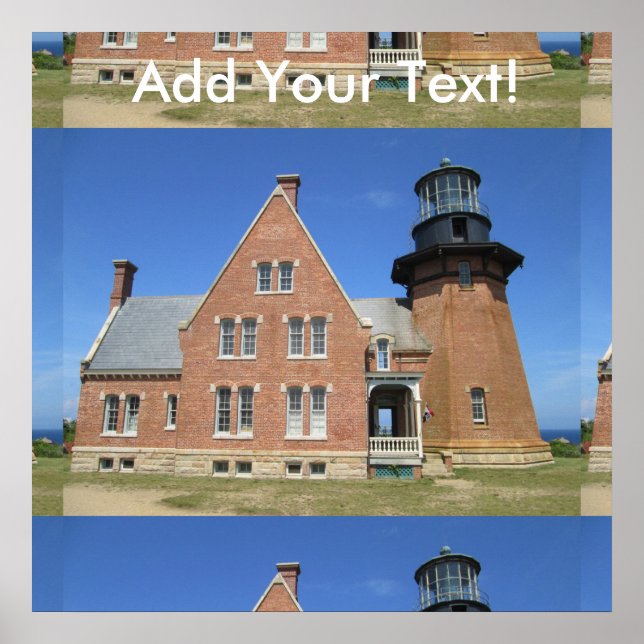 Southeast Lighthouse Building Block Island Poster (Front)