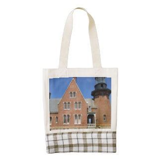 Southeast Lighthouse Building Block Island Zazzle HEART Tote Bag