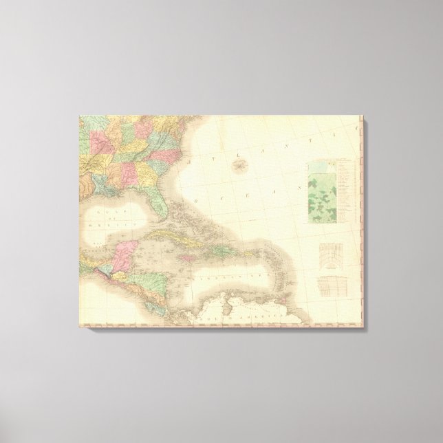 Southeastern North America Canvas Print (Front)