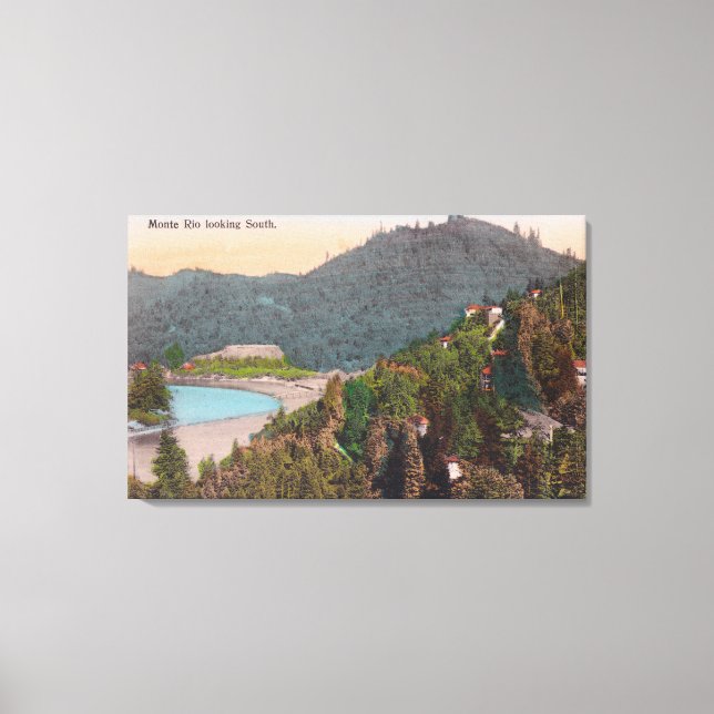 Southern Aerial View from Monte Rio Canvas Print (Front)