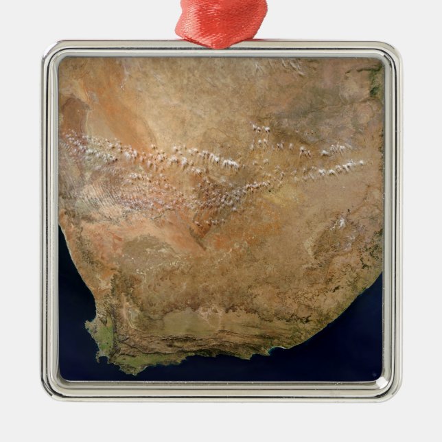 Southern Africa Metal Ornament (Front)