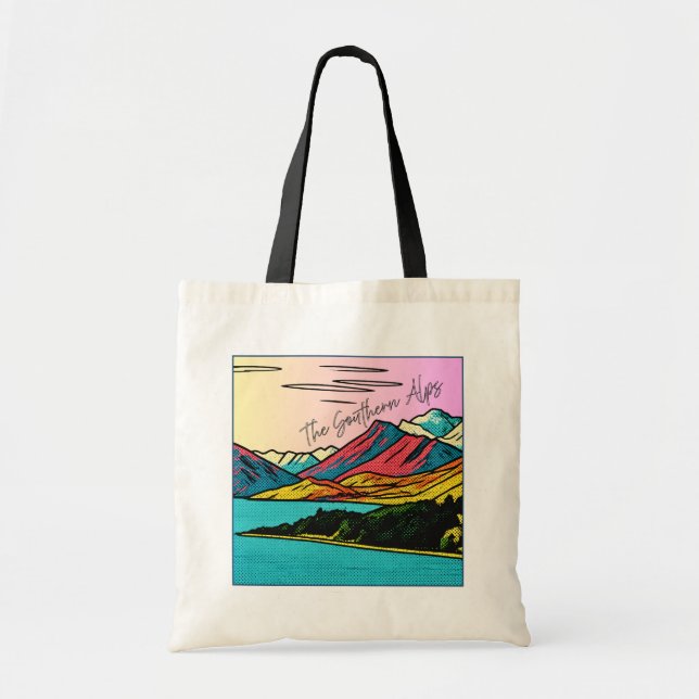 Southern Alps Landscape Double-Sided Tote Bag (Front)