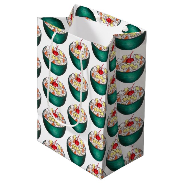 Southern Ambrosia Coconut Marshmallow Fruit Salad Medium Gift Bag (Front Angled)