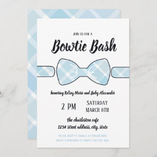 Southern baby boy Bowtie Bash Invitation