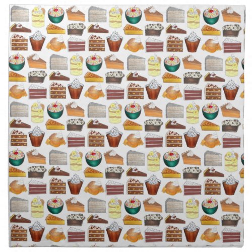 Southern Bakery Food Desserts USA American South Cloth Napkin