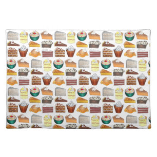 Southern Bakery Food Desserts USA American South Cloth Placemat