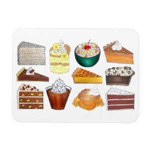 Southern Bakery Food Desserts USA American South Magnet