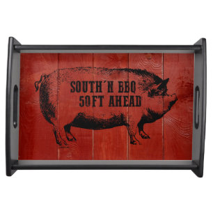 SOUTHERN BBQ SERVING TRAY