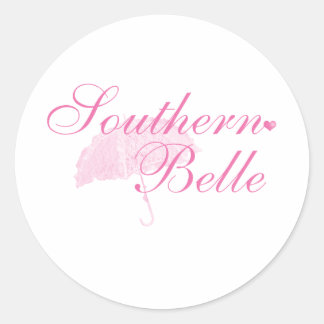 Southern Belle Classic Round Sticker