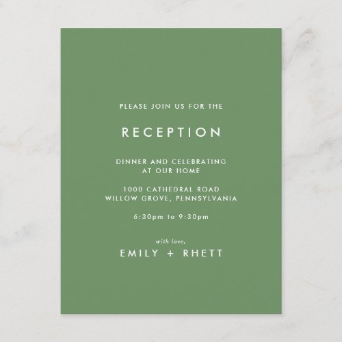 Southern Belle Coordinate Wedding Reception Enclos Enclosure Card