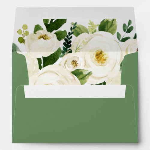 Southern Belle  Floral Wedding Invitation Envelope