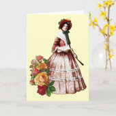 Southern Belle Greeting Card (Yellow Flower)