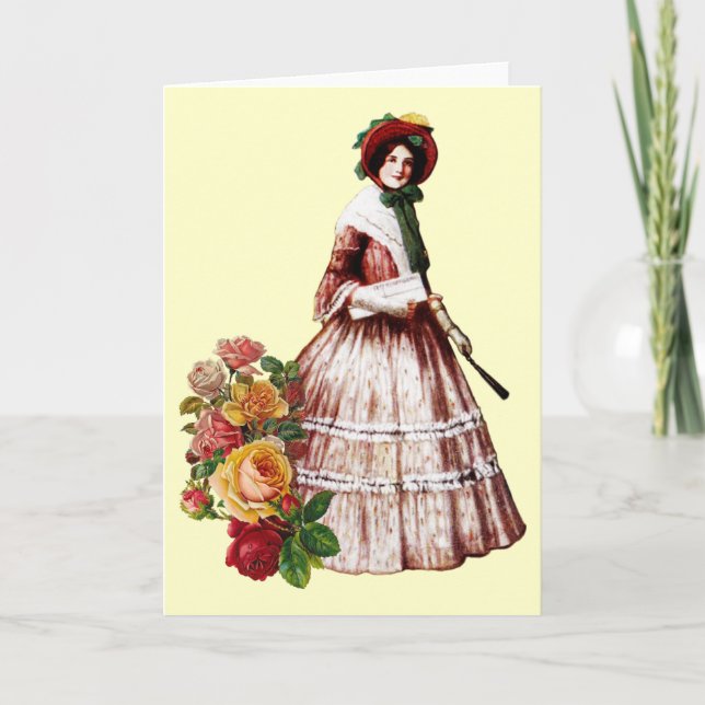 Southern Belle Greeting Card (Front)