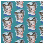 Southern Belle Head Vase Bonnet Lady Old Fashioned Fabric