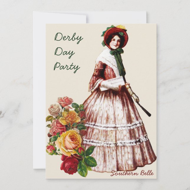 Southern Belle Party Invitation (Front)
