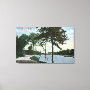 Southern Blvd View of Central Park and Lake Canvas Print