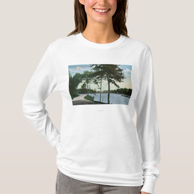 Southern Blvd View of Central Park and Lake T-Shirt (Front)