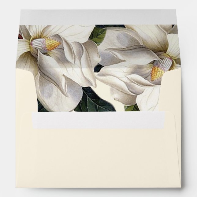 Southern Botanical Wedding Pre-Addressed Envelope (Back (Bottom))