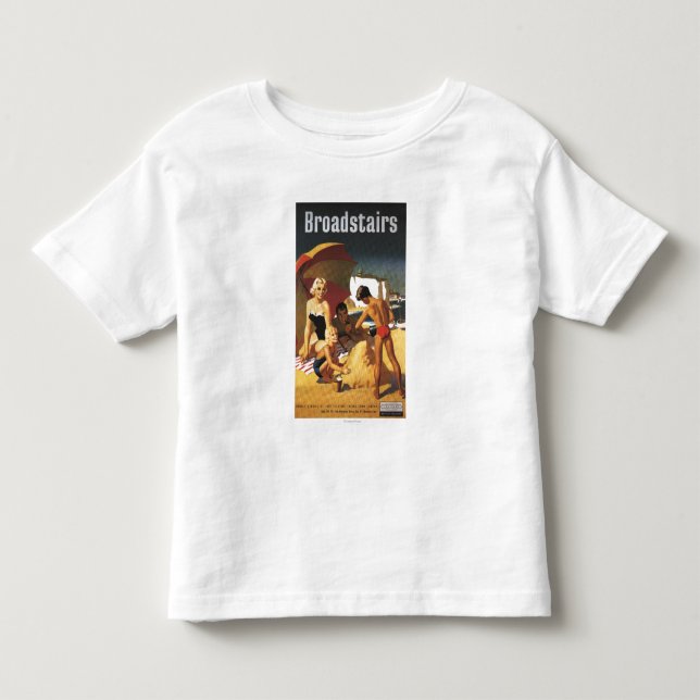 Southern British Railways Family on Beach Toddler T-shirt (Front)