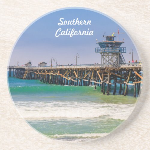 Southern California beach and pier in San Clemente Coaster