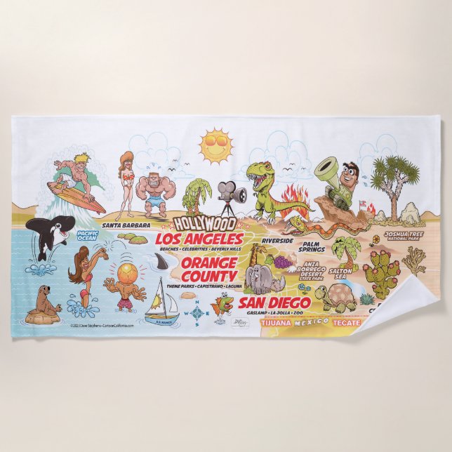 Southern California Beach Blanket (Front)