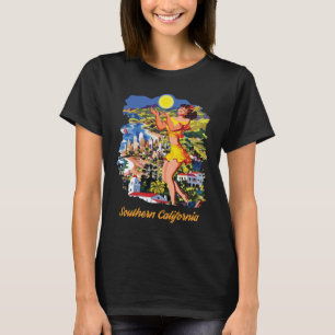 Southern California Beach Palm Travel T-Shirt