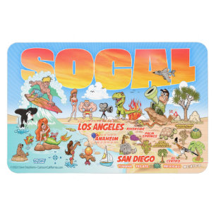 Southern California Beach Paradise Magnet
