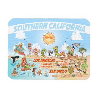 Southern California Beach Paradise Magnet
