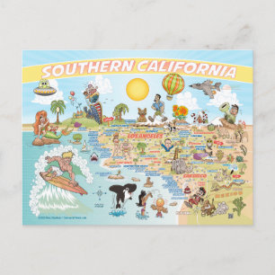 Southern California Beach Paradise Postcard