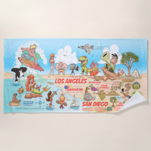Southern California Beach Towel