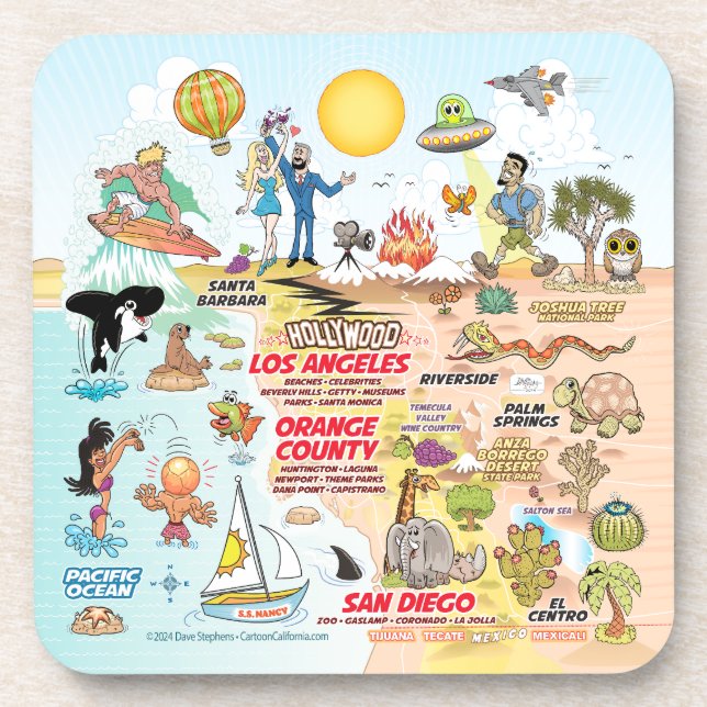Southern California Beverage Coaster (Front)