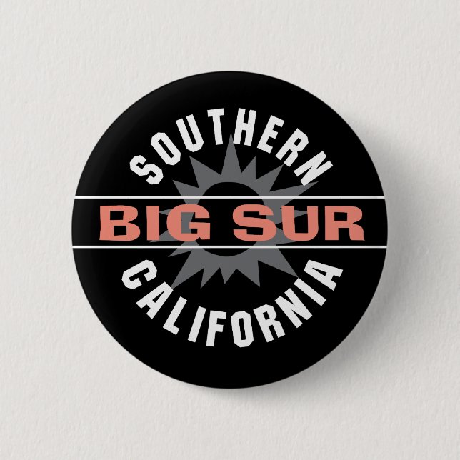 Southern California - Big Sur Button (Front)