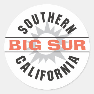 Southern California - Big Sur Classic Round Sticker