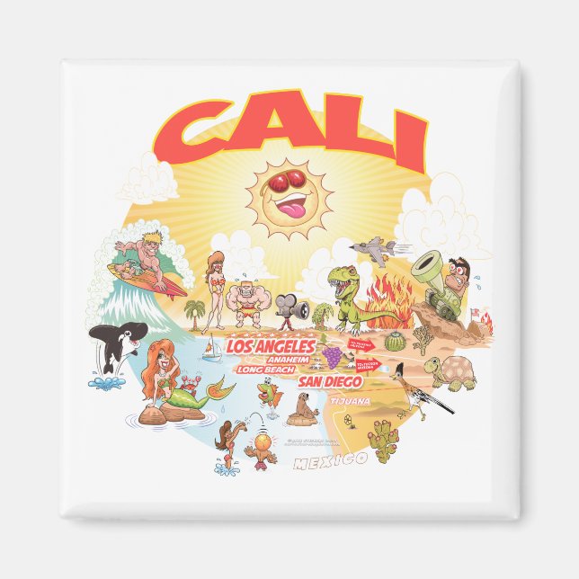 Southern California CALI Magnet (Front)