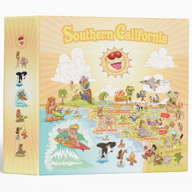 Southern California Cartoon Binder (Front/Spine)