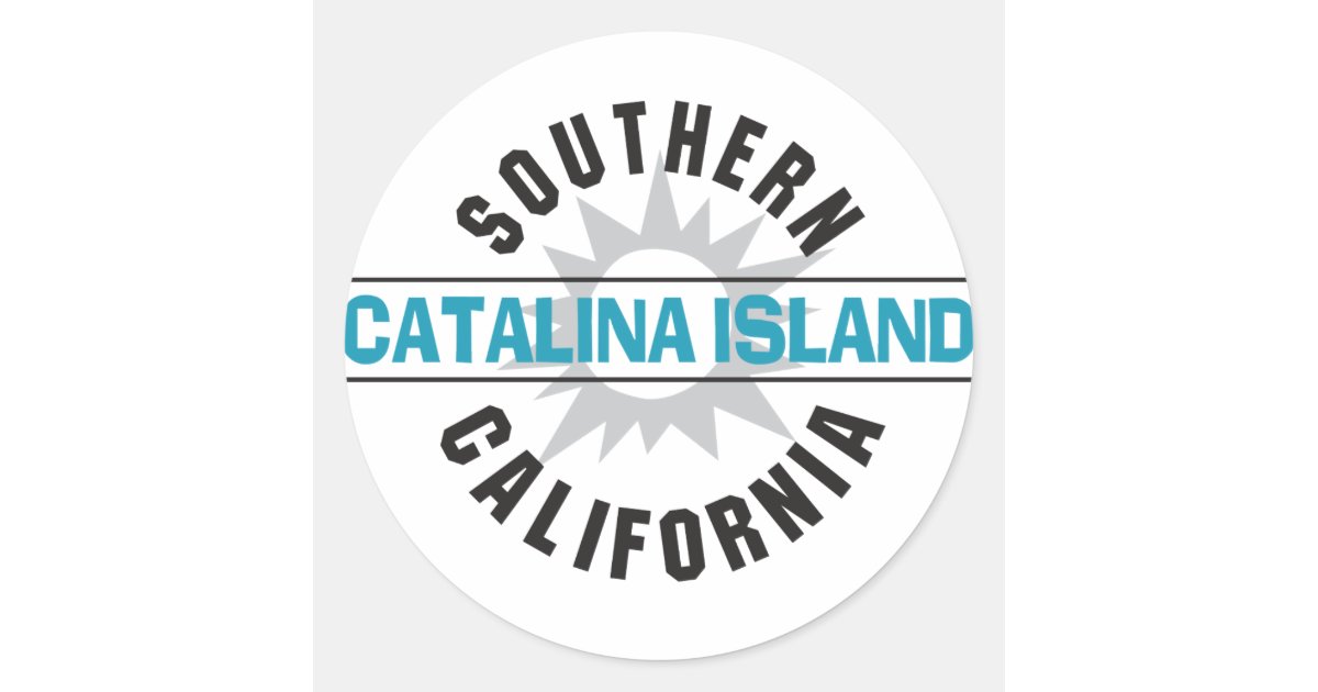 Southern California Catalina Island Classic Round Sticker Zazzle