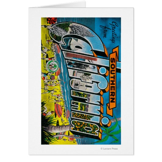 Southern California - Large Letter Scenes Cards (Front)