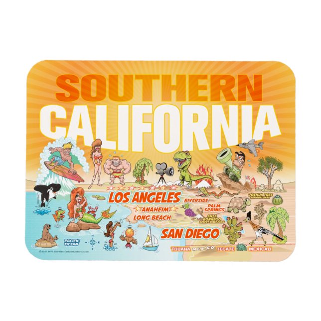 Southern California Magnet (Horizontal)