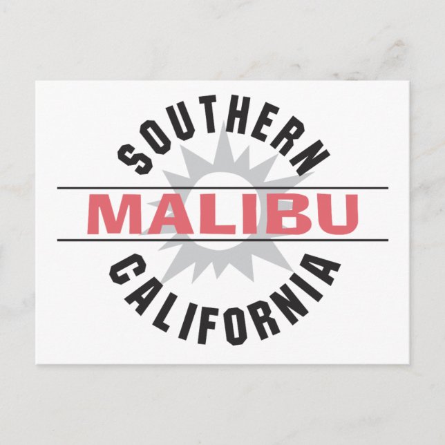 Southern California - Malibu Postcard (Front)