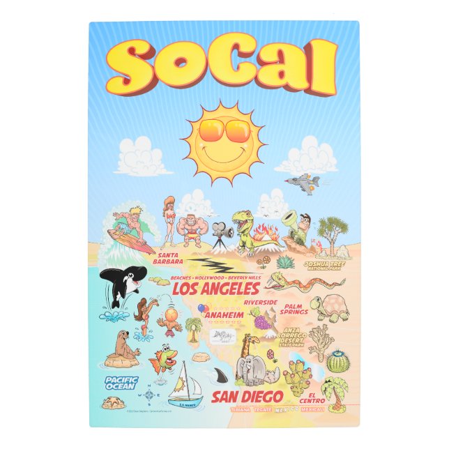 Southern California Metal Print (Front)